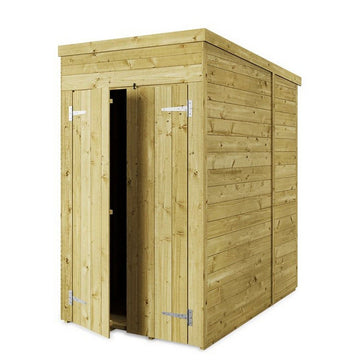 4x6 Fuß großer Lagerschuppen aus Holz für den Außenbereich