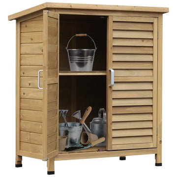 Gartenschrank aus Holz