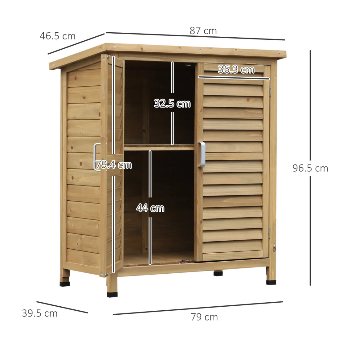 Gartenschrank aus Holz