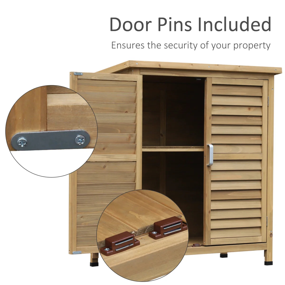 Gartenschrank aus Holz