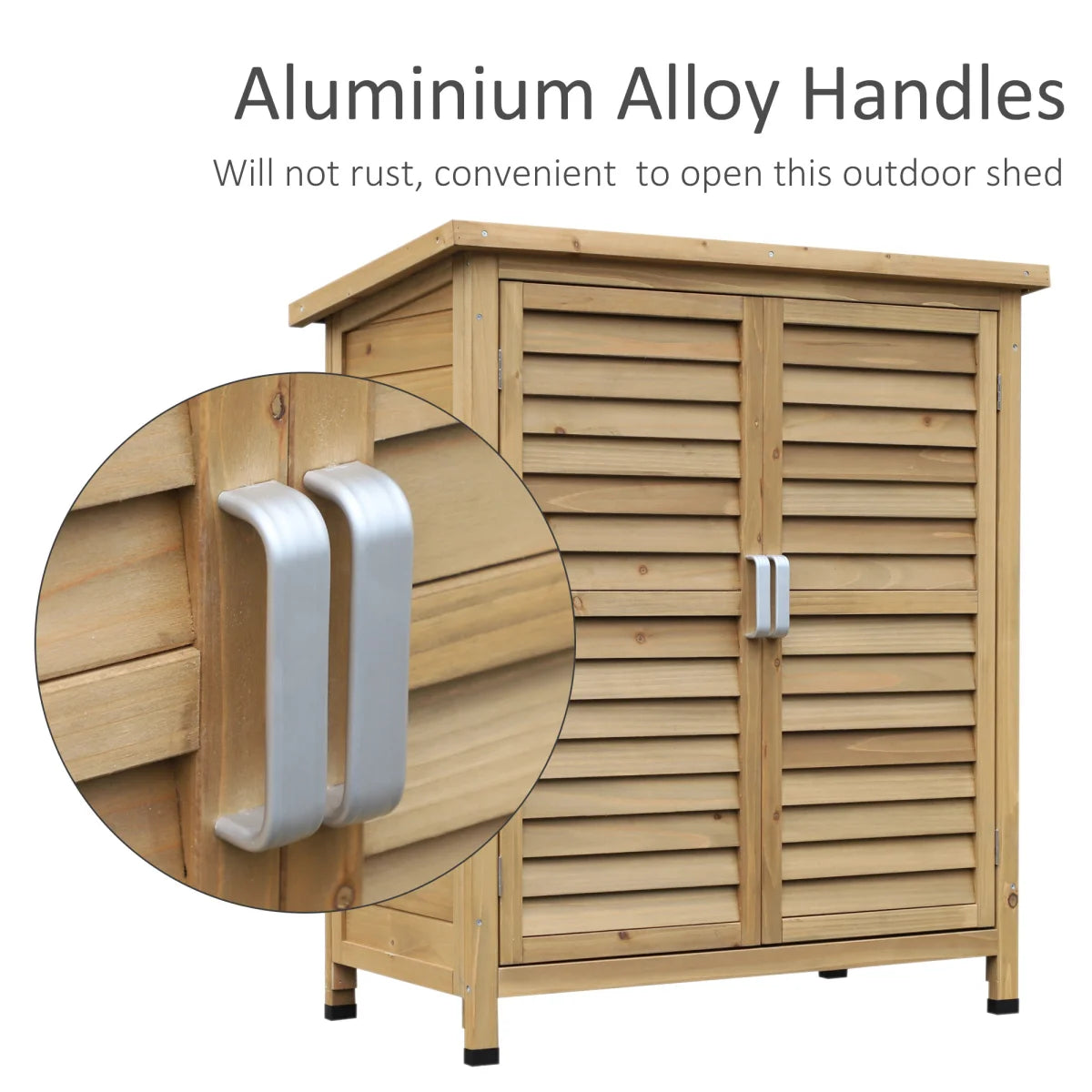Gartenschrank aus Holz