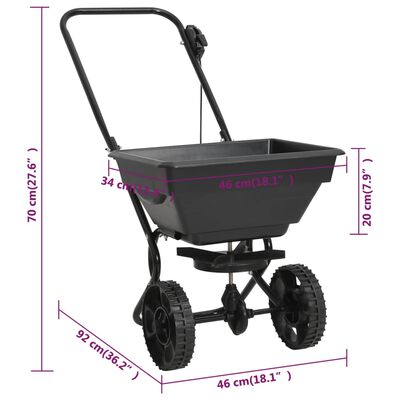 Salzspender aus PVC und Stahl – 92 x 46 x 70 cm – Fassungsvermögen 15 l