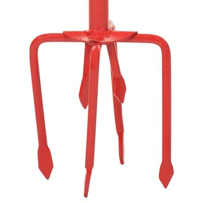 Gartenkralle aus Stahl – Farbe Rot