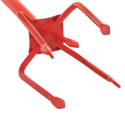 Gartenkralle aus Stahl – Farbe Rot