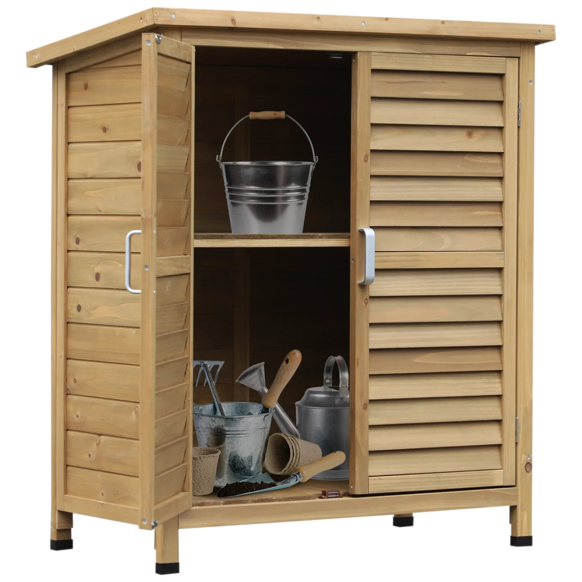 Gartenschrank aus Holz