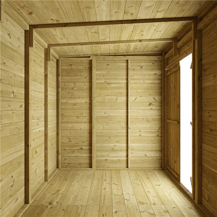4x6 Fuß großer Lagerschuppen aus Holz für den Außenbereich
